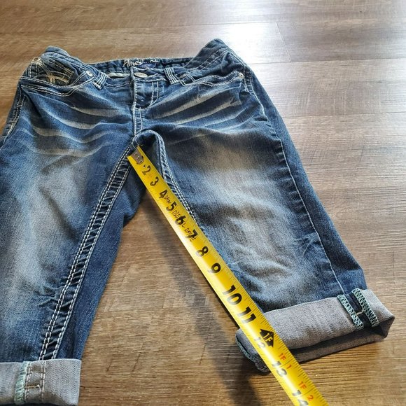 Amethyst Juniors Sz 1 Denim Jeans Capris/Shorts - Picture 6 of 9